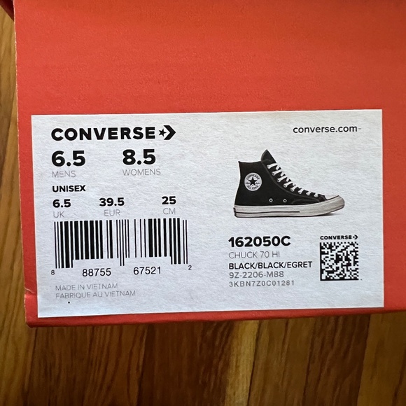 Converse Chuck 70 Canvas High Top Shoe - Picture 7 of 7